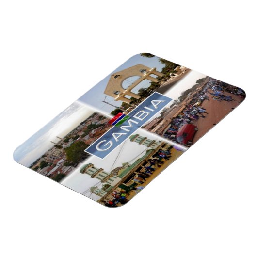 GM Gambia The Arch - Serekunda Market - Magneet (Linkerzijde)