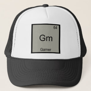 Gm - Gamer Grappig Chemie Element Symbool T-Shirt Trucker Pet