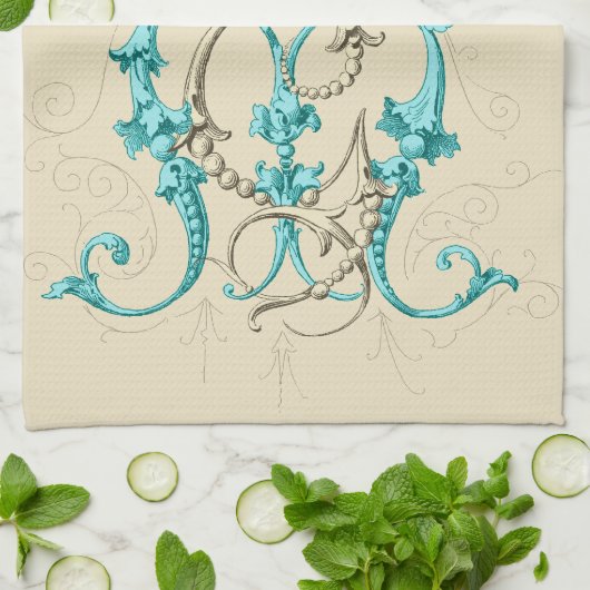 GM MG Monogram Theedoek (Gevouwen)