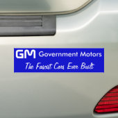 GM, overheidsmotoren, de fascistische auto's ooit Bumpersticker (Op auto)