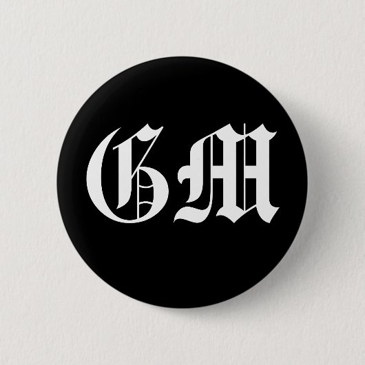 GM RONDE BUTTON 5,7 CM (Voorkant)