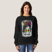 Gma Life Bleaching Gma Life Rainbow Leopard Messy Trui (Voorkant volledig)