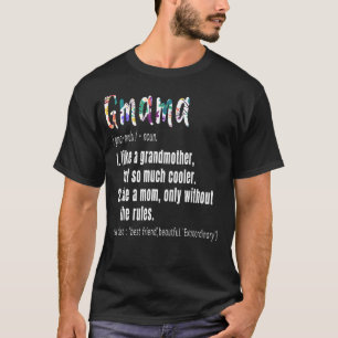 Gmama Definition Moederdag & Verjaardagscadeau Gra T-shirt