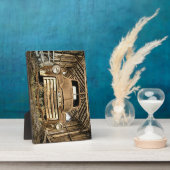  GMC-vrachtwagen in de Rustic Barn 1949-55 Fotoplaat (Zijkant)