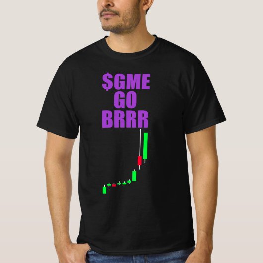 $GME GA BRRR - GameStonk! - GameStop T-shirt (Voorkant)