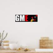 GME gamestop naar de moon Rocket Emoji Poster (Keuken)