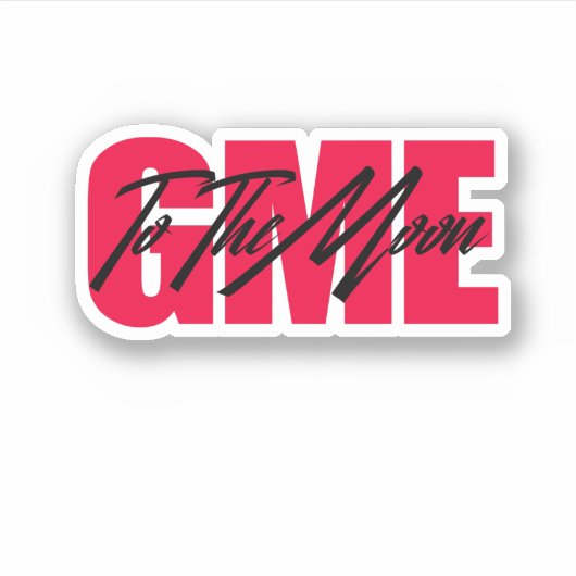 GME naar de motorsticker Sticker (Voorkant)