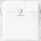 GMO Kip Ronde Sticker (Tas)