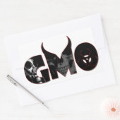 GMO RECHTHOEKIGE STICKER (Envelop)