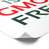 GMO Vrij (standaard fotolijst formaat) Poster (Hoek)