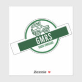 GMRS-radio aan boord Sticker (Vel)