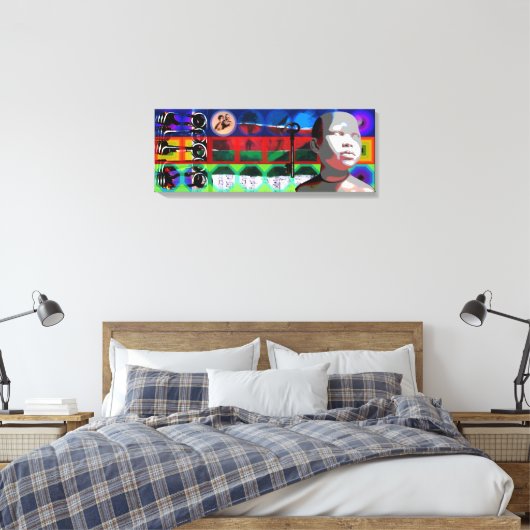 GMT 24 H Project Beethoven Psychedelische Lijsten Canvas Afdruk (Insitu (Slaapkamer))