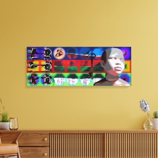 GMT 24 H Project Beethoven Psychedelische Lijsten Canvas Afdruk (Insitu (Woonkamer))