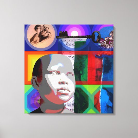 GMT 24 H Project Beethoven Psychedelische Lijsten Canvas Afdruk (Voorkant)