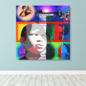 GMT 24 H Project Beethoven Psychedelische Lijsten Canvas Afdruk (Insitu (Houten vloer))