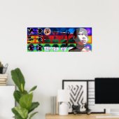 GMT 24 H Project Beethoven Psychedelische Lijsten Poster (Thuiskantoor)