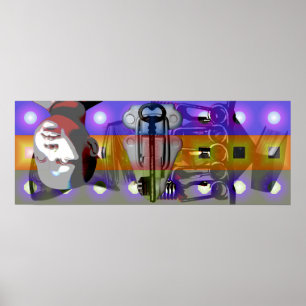 GMT 24 H Project Doll Key gradiënt kleuren Lijst P Poster