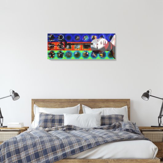 GMT 24 H Project Doll Key Psychedelic Lijsten C Canvas Afdruk (Insitu (Slaapkamer))