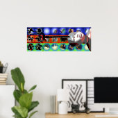 GMT 24 H Project Doll Key Psychedelic Lijsten P Poster (Thuiskantoor)