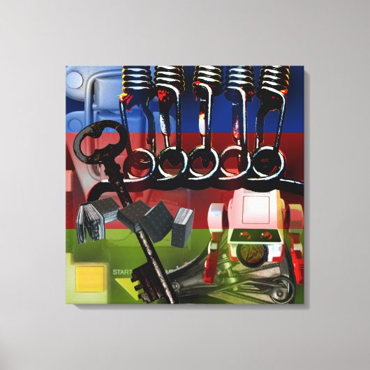 GMT 24 Heures de gradiëntkleuren van het Project L Canvas Afdruk (Voorkant)