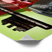 GMT 24 Heures het Poster van de de gradiënt van he (Hoek)