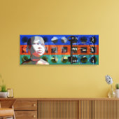 GMT 24-Heures Project Doll gradiënt kleuren Lijst Canvas Afdruk (Insitu (Woonkamer))