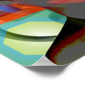 GMT 24-Heures Project Doll gradiënt kleuren Lijst Poster (Hoek)