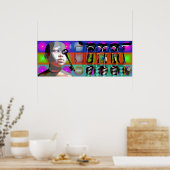 GMT 24-Heures Project Doll Pop Psychedelic Lijst P Poster (Keuken)
