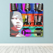 GMT 24 Heures Project Doll Pop Psychedelic Lijst S Canvas Afdruk (Insitu (Houten vloer))