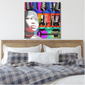 GMT 24 Heures Project Doll Pop Psychedelic Lijst S Canvas Afdruk (Insitu (Slaapkamer))