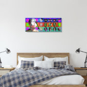 GMT 24-Heures Project Doll Pop Psychedelic Lijsten Canvas Afdruk (Insitu (Slaapkamer))