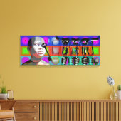 GMT 24-Heures Project Doll Pop Psychedelic Lijsten Canvas Afdruk (Insitu (Woonkamer))