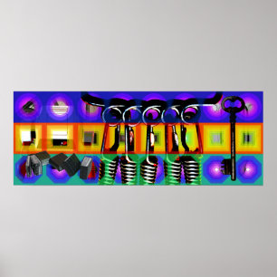 GMT 24 Heures Project Pop Psychedelic Frames 2 P Poster