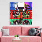 GMT 24 Heures Project Pop Psychedelic Lijsten 2 S Canvas Afdruk (Insitu (Woonkamer))