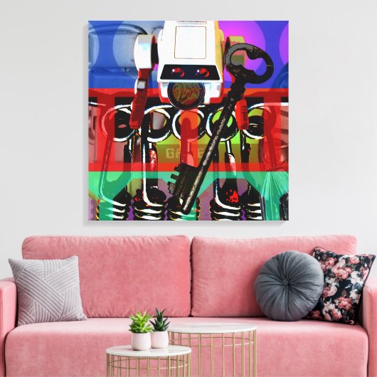 GMT 24 Heures Project Pop Psychedelic Lijsten 2 S Canvas Afdruk (Insitu (Woonkamer))