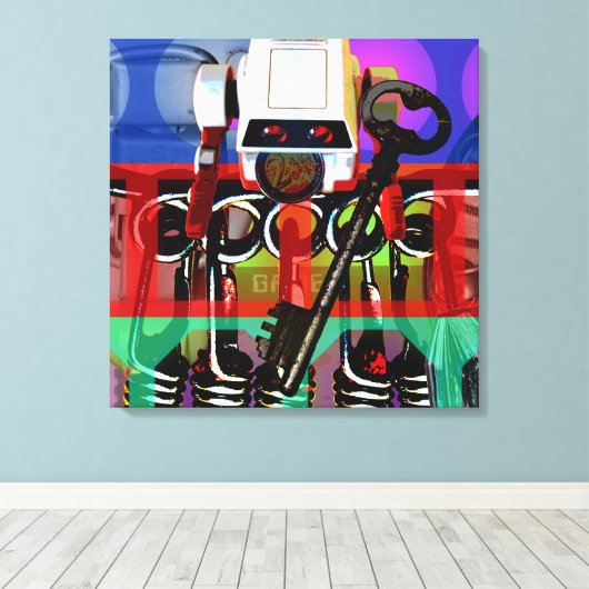 GMT 24 Heures Project Pop Psychedelic Lijsten 2 S Canvas Afdruk (Insitu (Houten vloer))