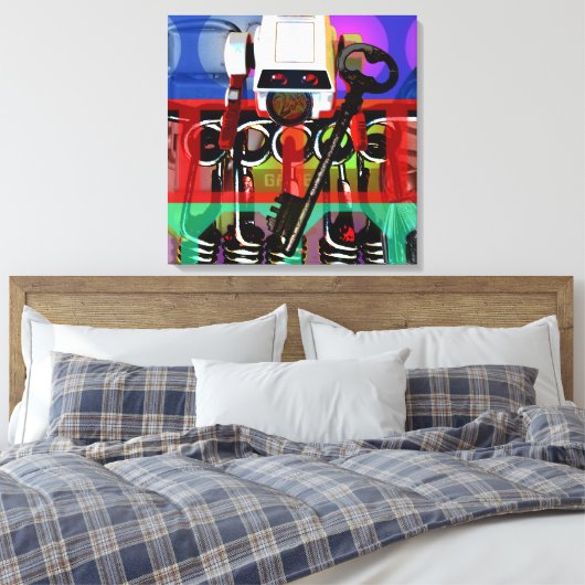 GMT 24 Heures Project Pop Psychedelic Lijsten 2 S Canvas Afdruk (Insitu (Slaapkamer))