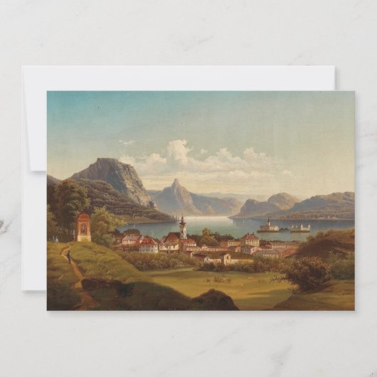 Gmunden mit Schloss Ort | Johann Wilhelm Jankowsky (Voorkant)