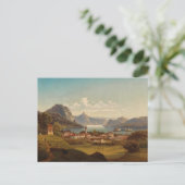 Gmunden mit Schloss Ort | Johann Wilhelm Jankowsky Briefkaart (Staand voorkant)