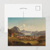 Gmunden mit Schloss Ort | Johann Wilhelm Jankowsky Briefkaart (Voorkant / Achterkant)