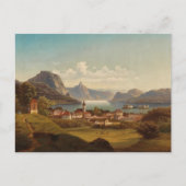 Gmunden mit Schloss Ort | Johann Wilhelm Jankowsky Briefkaart (Voorkant)