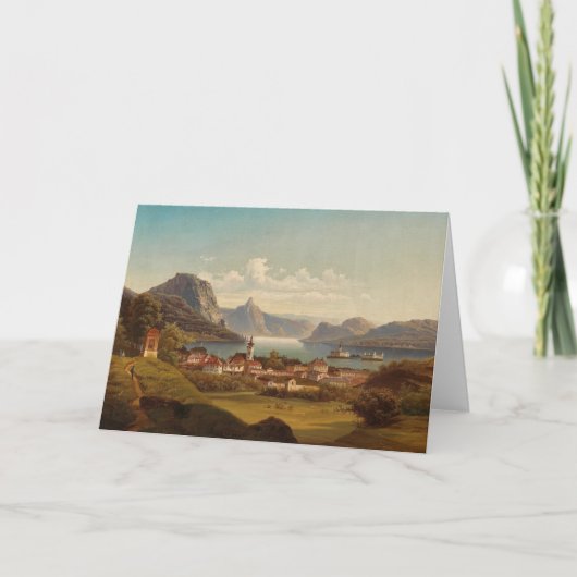 Gmunden mit Schloss Ort | Johann Wilhelm Jankowsky Kaart (Voorkant)