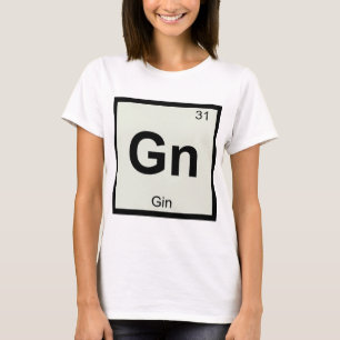 Gn - Gin Chemie Periodiek Systeem Symbool T-shirt