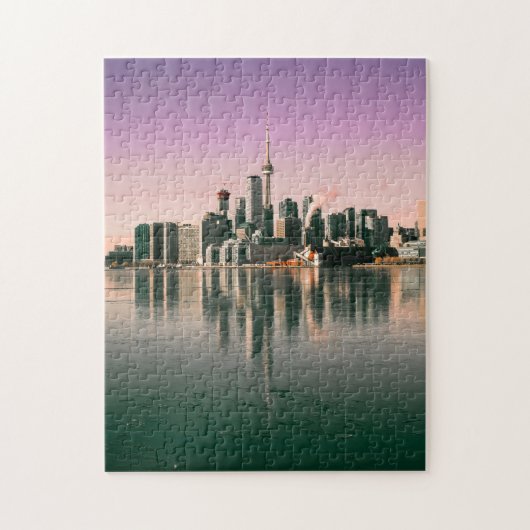 GN-toren toronto Canada Landmark Water Reflection Legpuzzel (Verticaal)