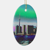 GN-toren Toronto-uitzicht van Center Island DownTo Keramisch Ornament (Rechts)