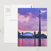 GN-toren: Uitzicht uit Centraal-eiland Toronto Briefkaart (Voorkant / Achterkant)