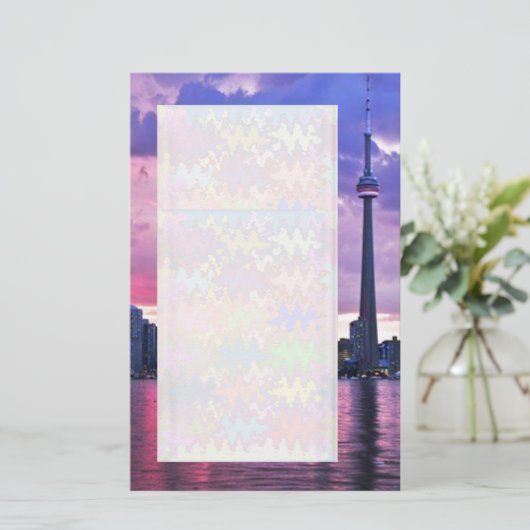 GN-toren: Uitzicht uit Centraal-eiland Toronto Briefpapier (Staand voorkant)