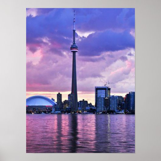 GN-toren: Uitzicht uit Centraal-eiland Toronto Poster (Voorkant)