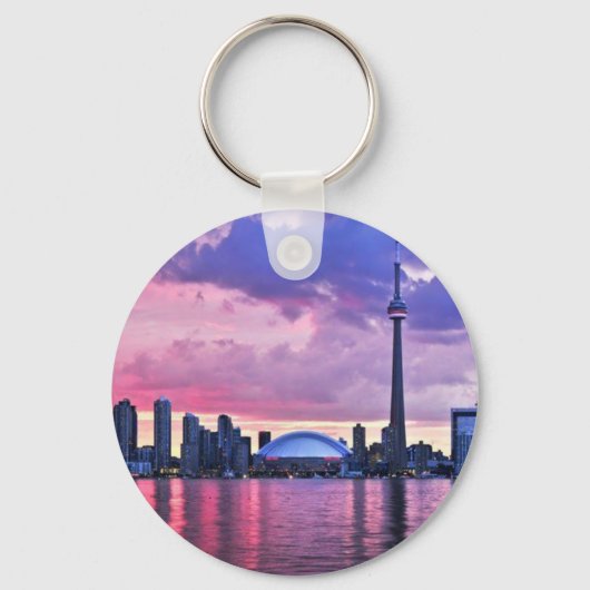 GN-toren: Uitzicht uit Centraal-eiland Toronto Sleutelhanger (Voorkant)