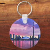 GN-toren: Uitzicht uit Centraal-eiland Toronto Sleutelhanger (Voorkant)